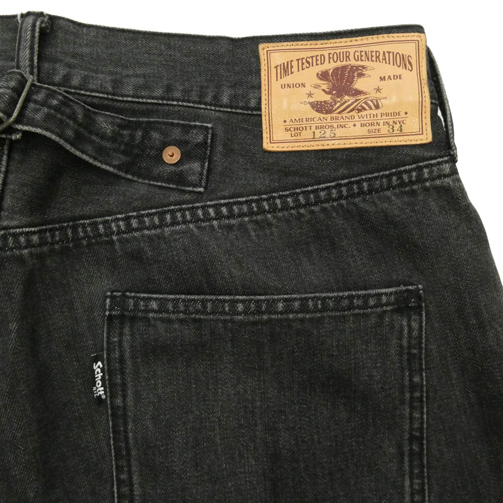 schott ショット 782-4211003 LOT.125 BLACK DENIM ブラック デニム