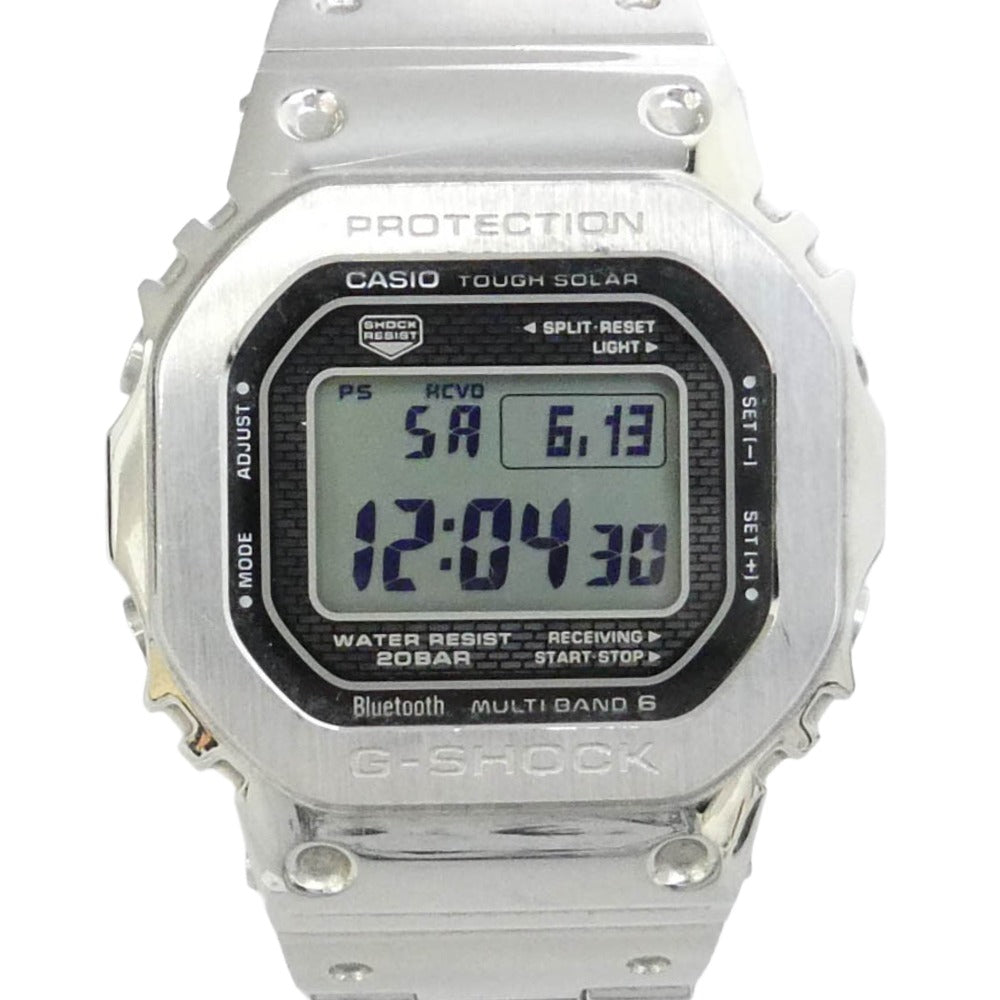 G-SHOCK ジーショック GMW-B5000D-1JF CASIO 5000 SERIES 電波ソーラー フルメタル 腕時計 シルバー系【中古】