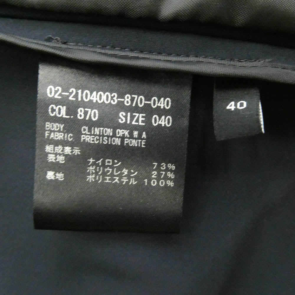 theory セオリー 02-2104003-870-040 CLINTON DPK W A PRECISION PRONTE ジャケット パンツ セットアップ ダークネイビー系 40【中古】