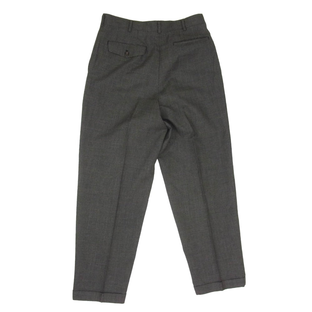 COMME des GARCONS HOMME コムデギャルソンオム HP-04037M Vintage ヴィンテージ 90s 田中オム 2タック 千鳥柄 チェック スラックス パンツ グレー系 M【中古】