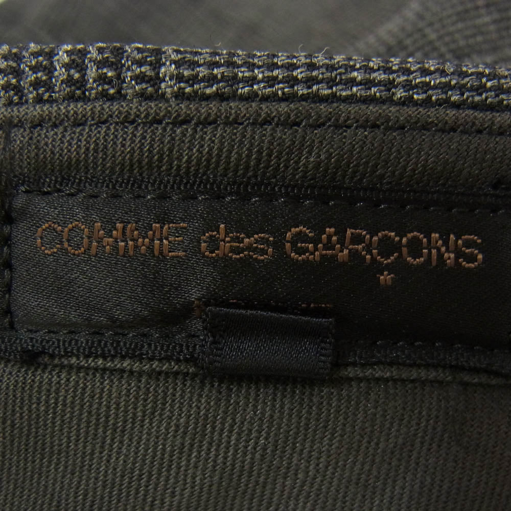 COMME des GARCONS HOMME コムデギャルソンオム HP-04037M Vintage ヴィンテージ 90s 田中オム 2タック 千鳥柄 チェック スラックス パンツ グレー系 M【中古】