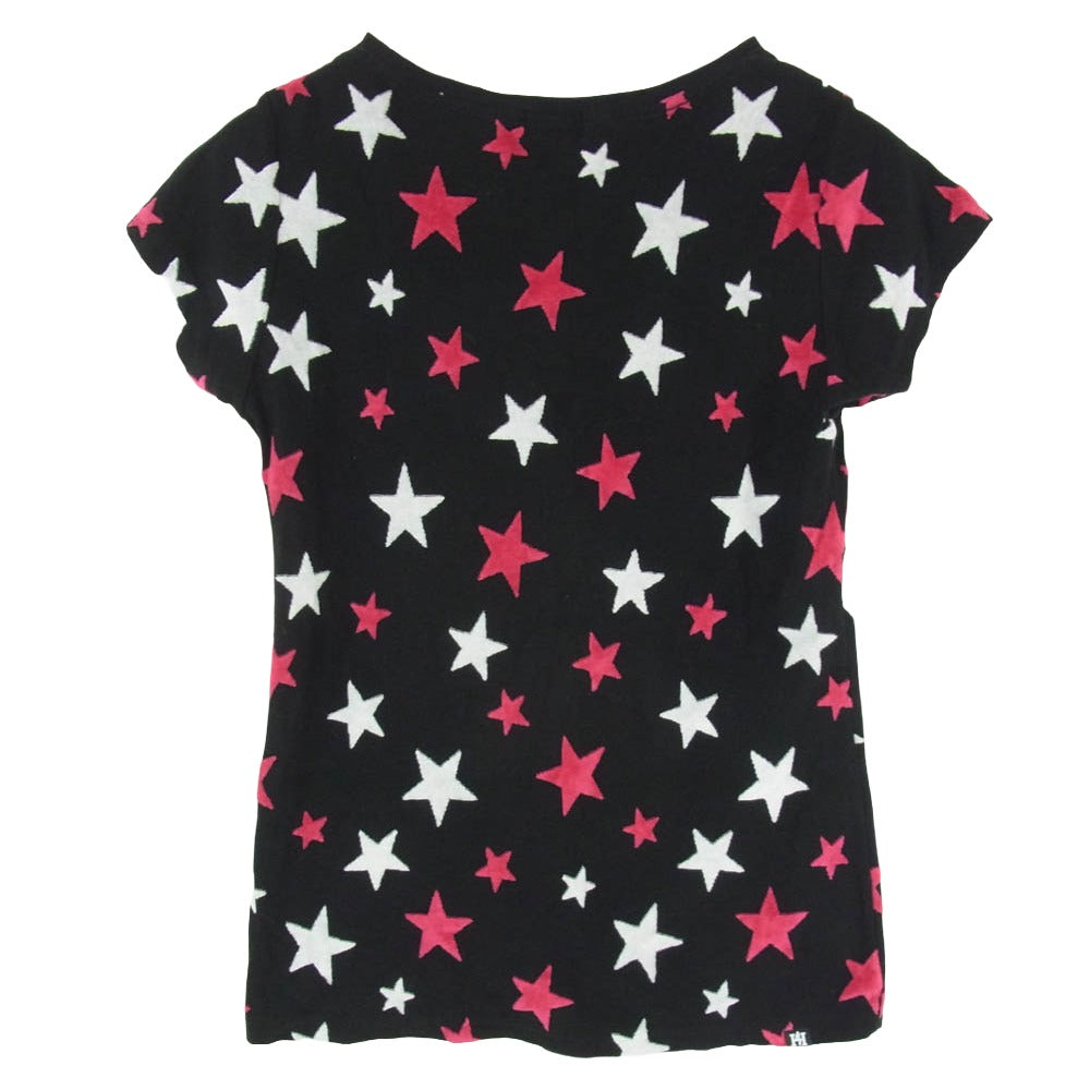 HYSTERIC GLAMOUR ヒステリックグラマー 01182CT13 スター ガール プリント 半袖 カットソー Ｔシャツ ブラック系 FREE【中古】