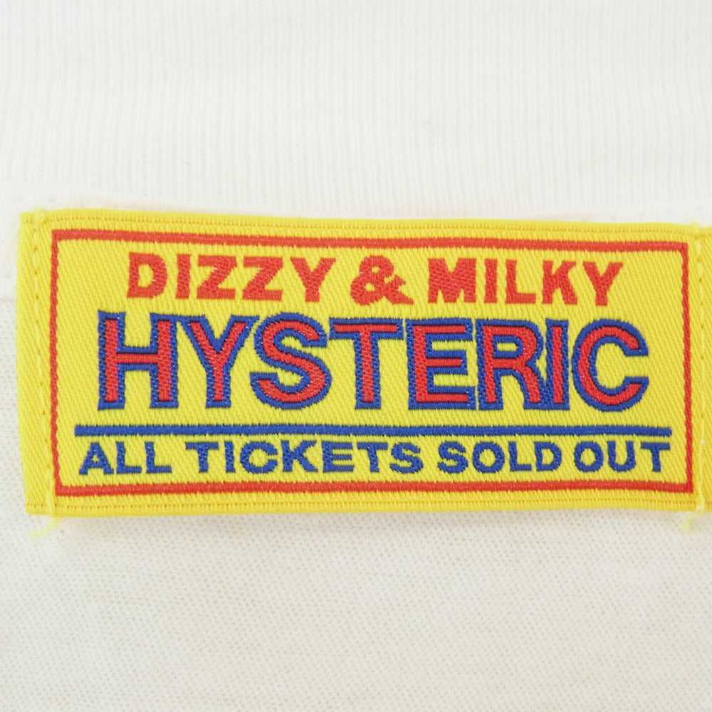 HYSTERIC GLAMOUR ヒステリックグラマー 01232CO04 ガールプリント 半袖 ワンピース ホワイト系 FREE【中古】