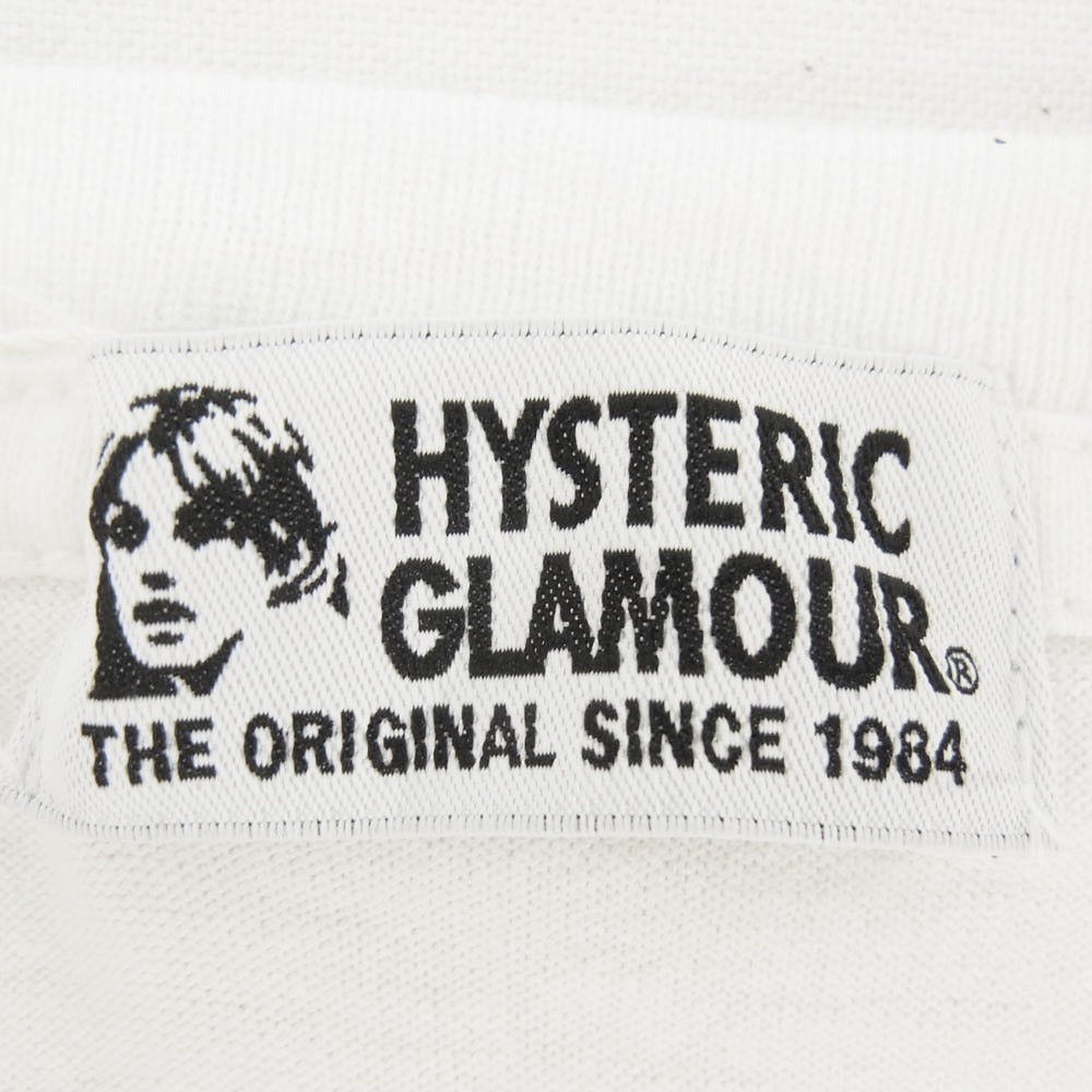 HYSTERIC GLAMOUR ヒステリックグラマー 01172CO03 ガールプリント 半袖 ワンピース ホワイト系 FREE【中古】