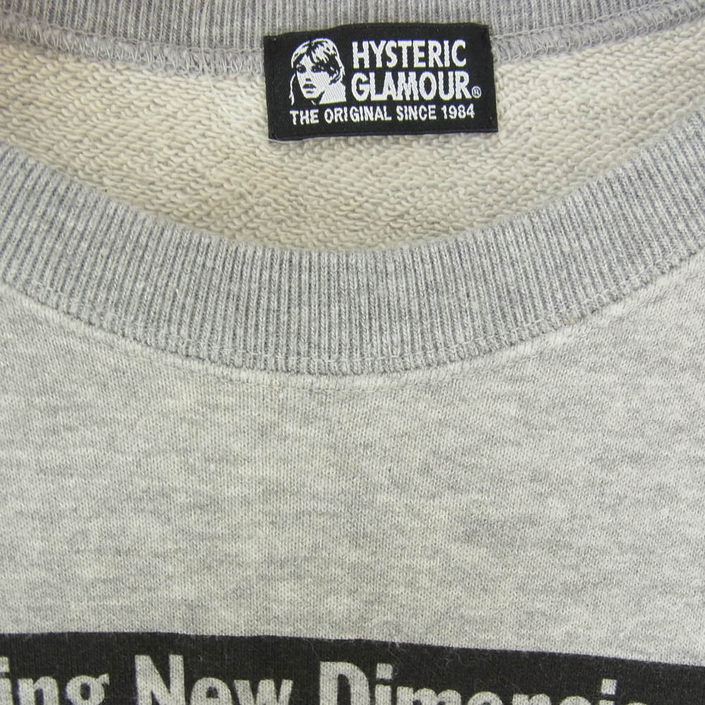 HYSTERIC GLAMOUR ヒステリックグラマー 01201CO01 CITY OF NAKED WOMAN 長袖 ワンピース グレー系 FREE【中古】