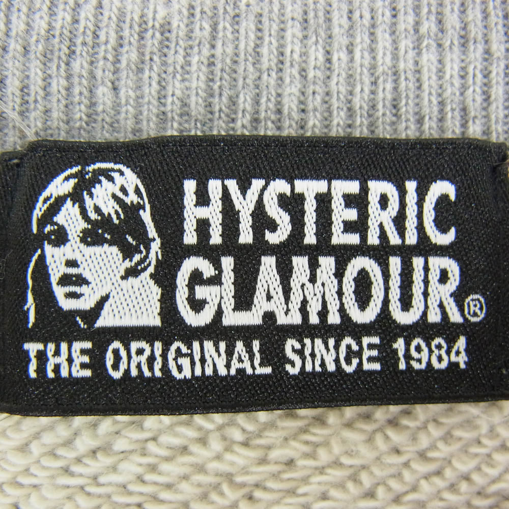 HYSTERIC GLAMOUR ヒステリックグラマー 01201CO01 CITY OF NAKED WOMAN 長袖 ワンピース グレー系 FREE【中古】