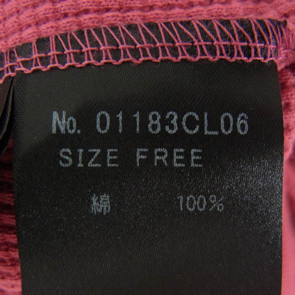 HYSTERIC GLAMOUR ヒステリックグラマー 01183CL06 ヒスガール プリント ワッフル ロングスリーブ 長袖 カットソー ピンク系【極上美品】【中古】
