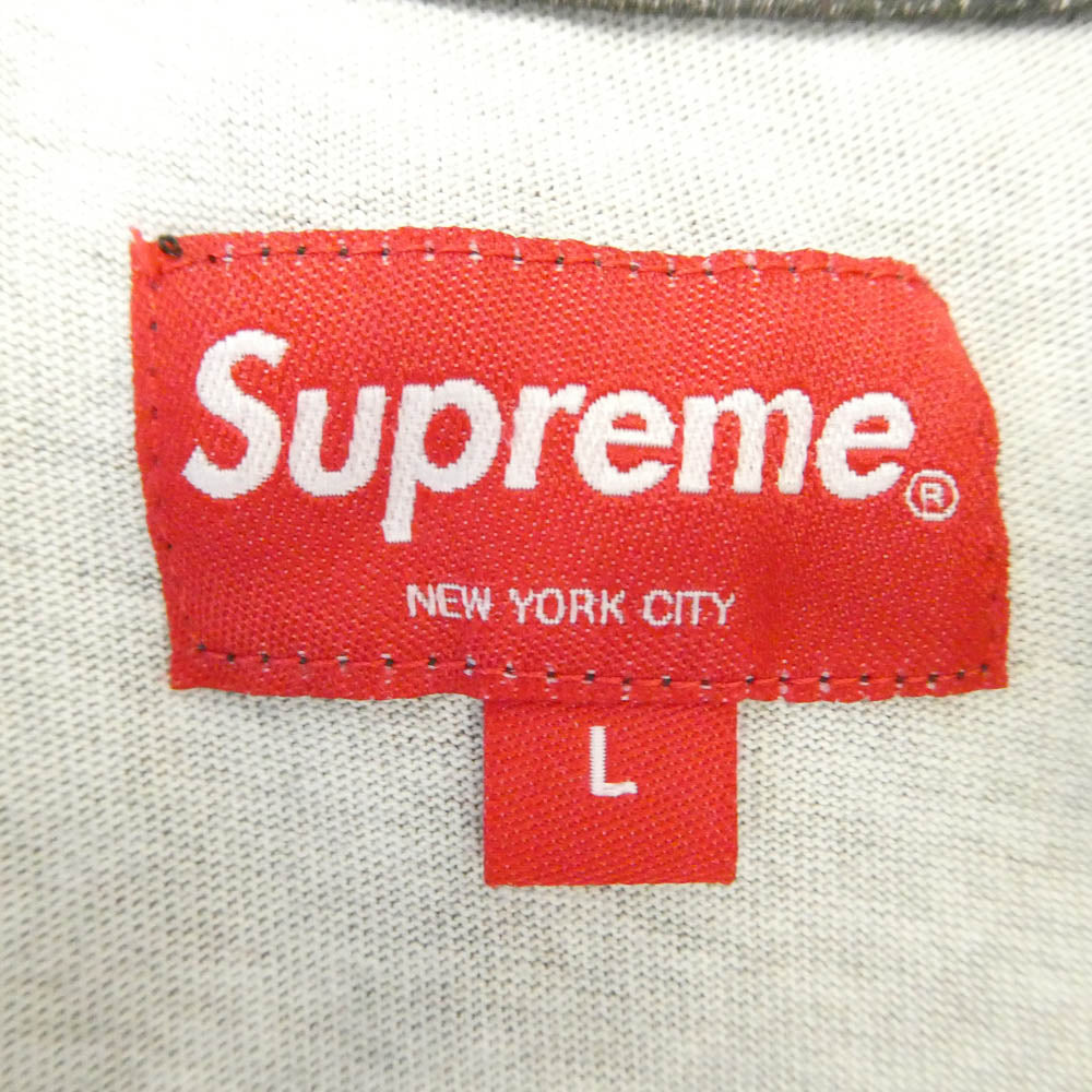 Supreme シュプリーム 22AW Lions' Den S/S Top ライオンプリント クルーネック 総柄 半袖 Tシャツ ブラック系 L【中古】