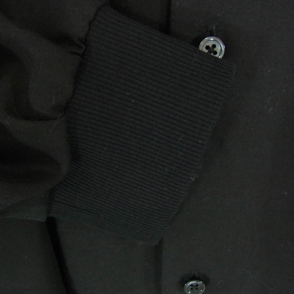 ゴエモン RIB REGULAR COLLAR SHIRT リブ レギュラー オープンカラー 長袖 シャツ ブラック系 M【中古】