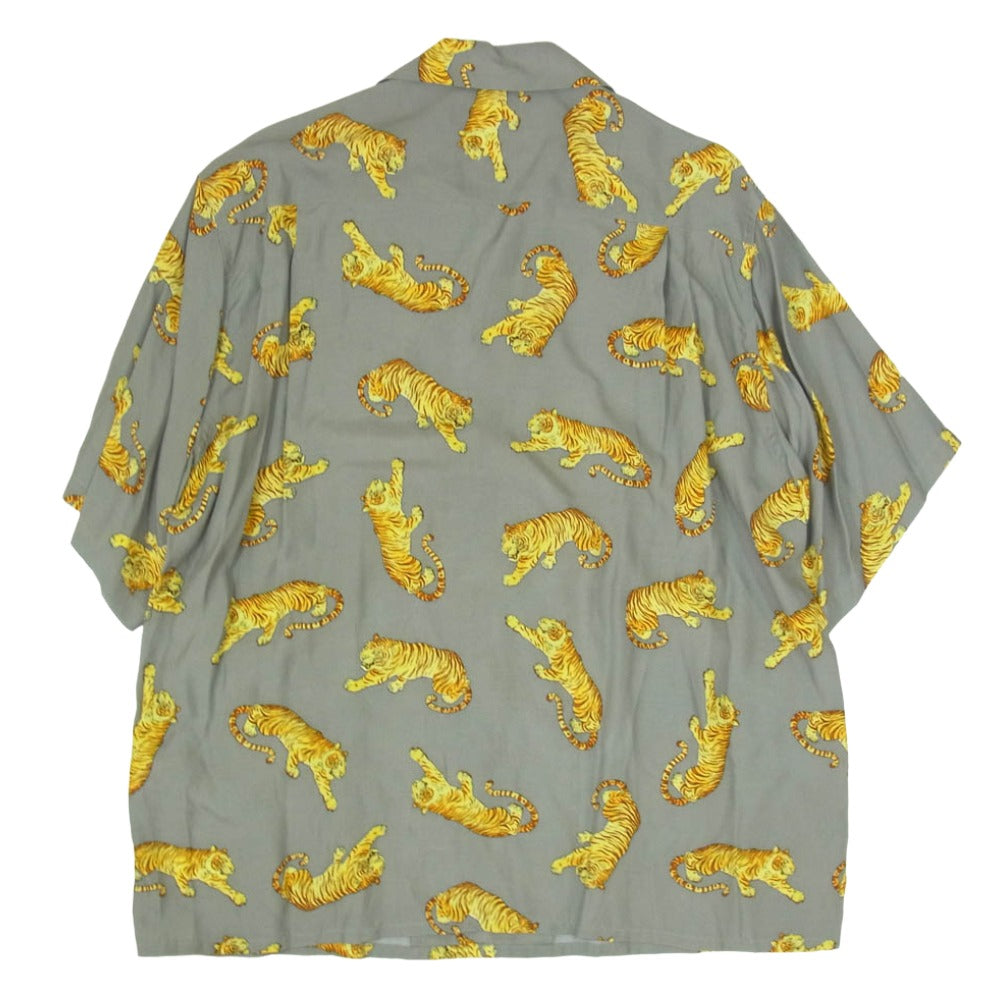 WACKO MARIA ワコマリア 25SS WMS-HI08 TIM LEHI HAWAIIAN SHIRT TYPE-8 ティムリーハイ 半袖 ハワイアン シャツ グレー系 M【中古】