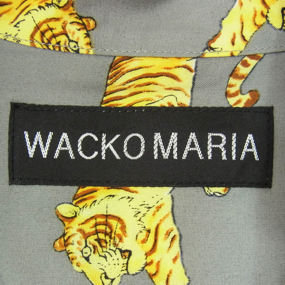 WACKO MARIA ワコマリア 25SS WMS-HI08 TIM LEHI HAWAIIAN SHIRT TYPE-8 ティムリーハイ 半袖 ハワイアン シャツ グレー系 M【中古】