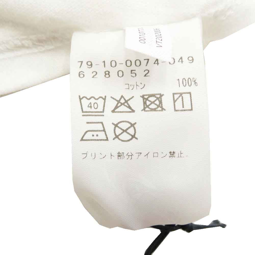 BILL WALL LEATHER ビルウォールレザー BEAMS ビームス BEAMS別注 Logo Baseball Tee ロゴ ベースボール ラグラン 七分袖 Tシャツ カットソー モノクロ系 M【中古】