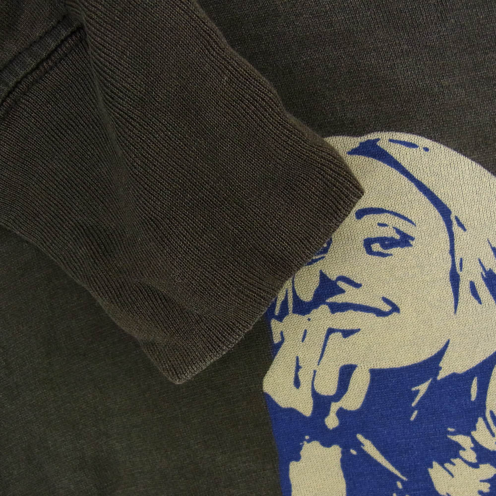 HYSTERIC GLAMOUR ヒステリックグラマー 01173CL10 ヒスガール プリント ラグランスリーブ ロングスリーブ Tシャツ 長袖 カットソー グレー系 FREE【中古】