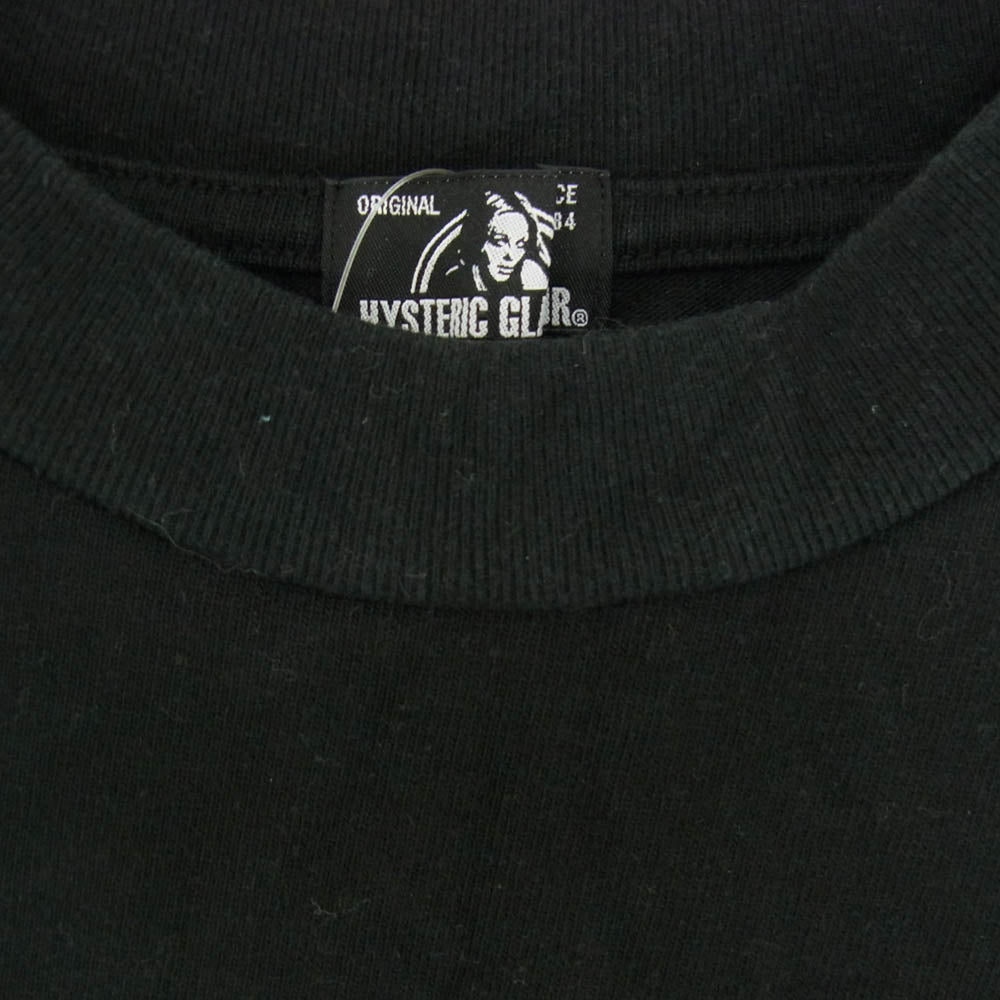 HYSTERIC GLAMOUR ヒステリックグラマー 0153CL10 ヒスガール プリント ロングスリーブ Tシャツ 長袖カットソー ブラック系【中古】