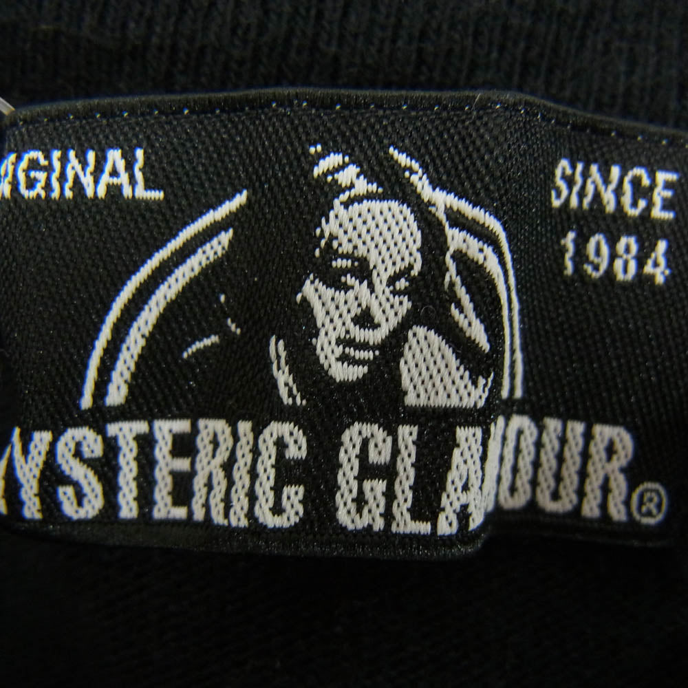 HYSTERIC GLAMOUR ヒステリックグラマー 0153CL10 ヒスガール プリント ロングスリーブ Tシャツ 長袖カットソー ブラック系【中古】