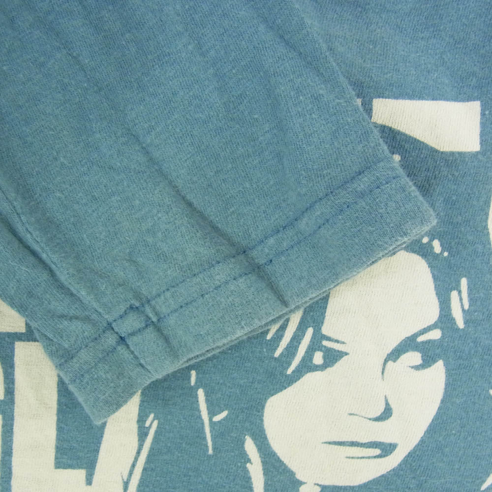 HYSTERIC GLAMOUR ヒステリックグラマー 0114CL02 ヒスガール プリント ロングスリーブ Tシャツ 長袖カットソー ブルー系 FREE【中古】