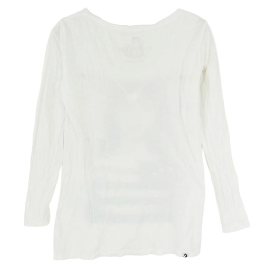 HYSTERIC GLAMOUR ヒステリックグラマー 0194CL19 COURTNEY LOVE コートニーラブ プリント ロングスリーブ Tシャツ 長袖カットソー ホワイト系 FREE【中古】
