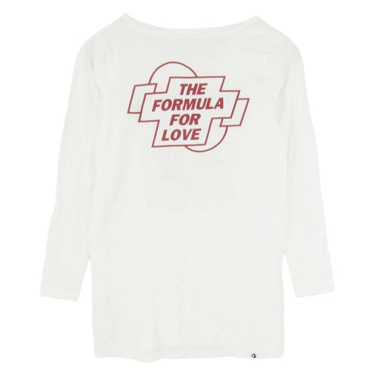 HYSTERIC GLAMOUR ヒステリックグラマー 0143CL03 ヒスガール プリント ロングスリーブ Tシャツ 長袖カットソー ホワイト系 FREE【中古】