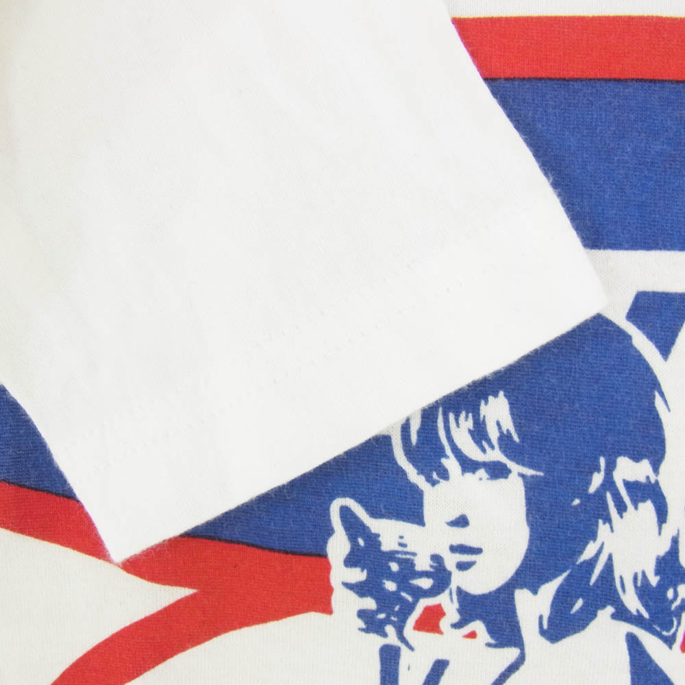 HYSTERIC GLAMOUR ヒステリックグラマー 0143CL03 ヒスガール プリント ロングスリーブ Tシャツ 長袖カットソー ホワイト系 FREE【中古】