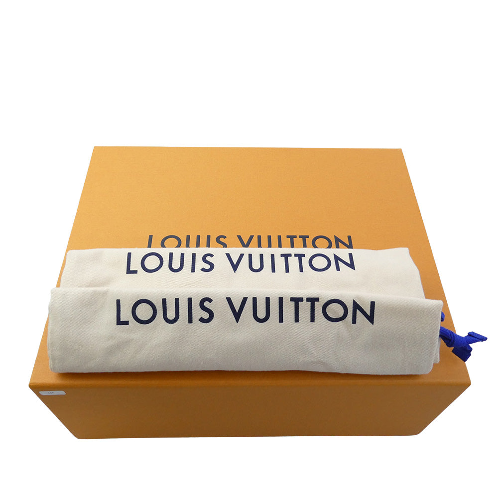 LOUIS VUITTON ルイ・ヴィトン GO 0242 LVアークライト・ライン モノグラム スニーカー ホワイト系 ブルー系 38【中古】