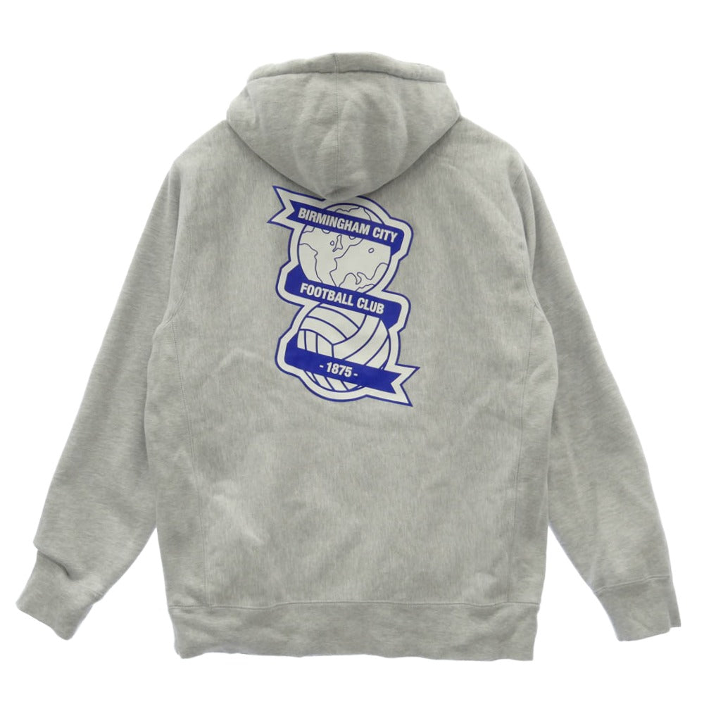 UNDEFEATED アンディフィーテッド 23AW x Birmingham City Football Club バーミンガム・シティ FC TEAM HOODIE チーム フーディー パーカー グレー系 L【中古】