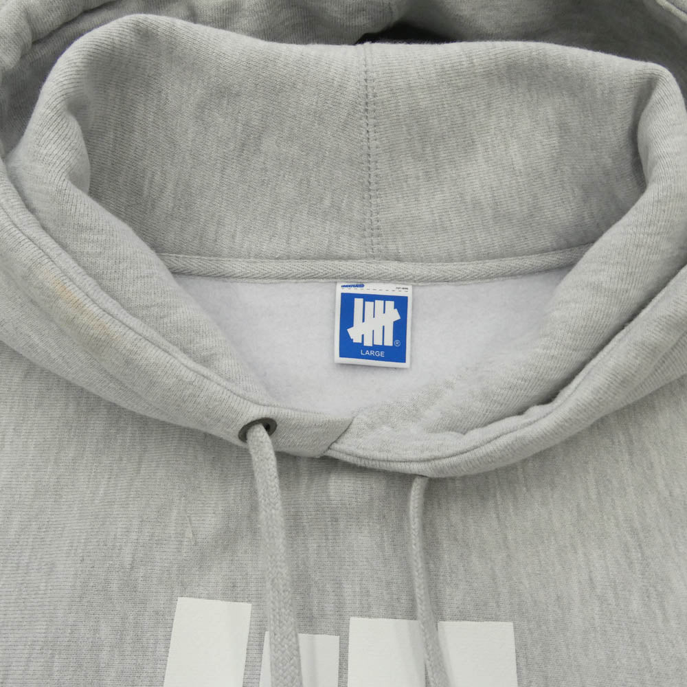 UNDEFEATED アンディフィーテッド 23AW x Birmingham City Football Club バーミンガム・シティ FC TEAM HOODIE チーム フーディー パーカー グレー系 L【中古】