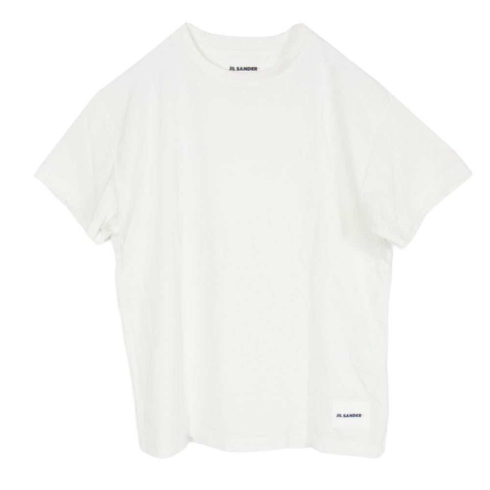 JIL SANDER+ ジルサンダープラス JPYR706590MR24880802 ジルサンダープラス ロゴパッチ クルーネック 半袖 Tシャツ ホワイト系 M【中古】