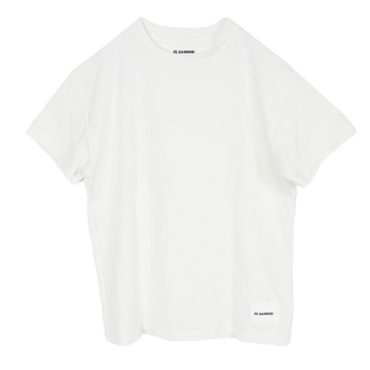 JIL SANDER+ ジルサンダープラス JPYR706590MR24880802 ジルサンダープラス ロゴパッチ クルーネック 半袖 Tシャツ ホワイト系 M【中古】
