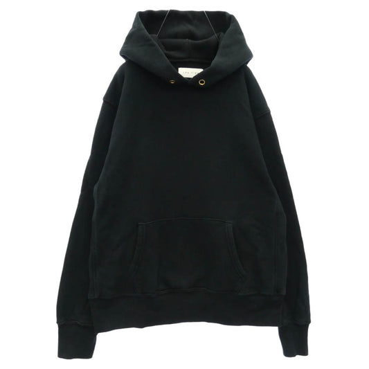 レスティエン CROPPED SWEAT HOODIE クロップド スウェット フーディー パーカー ブラック系 M【中古】