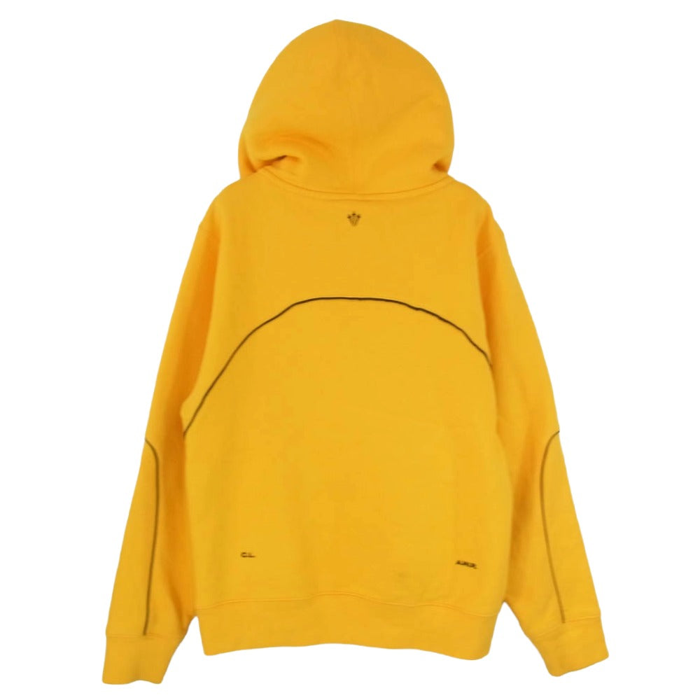 NIKE ナイキ 20AW DA3920-739 × DRAKE NOCTA ドレイク ノクタ Hoodie ロゴ刺繍 プルオーバーパーカー フーディ イエロー系 S【中古】