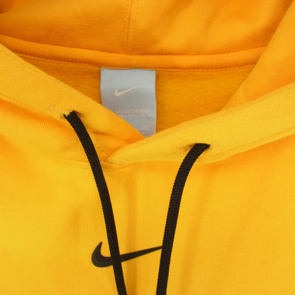 NIKE ナイキ 20AW DA3920-739 × DRAKE NOCTA ドレイク ノクタ Hoodie ロゴ刺繍 プルオーバーパーカー フーディ イエロー系 S【中古】