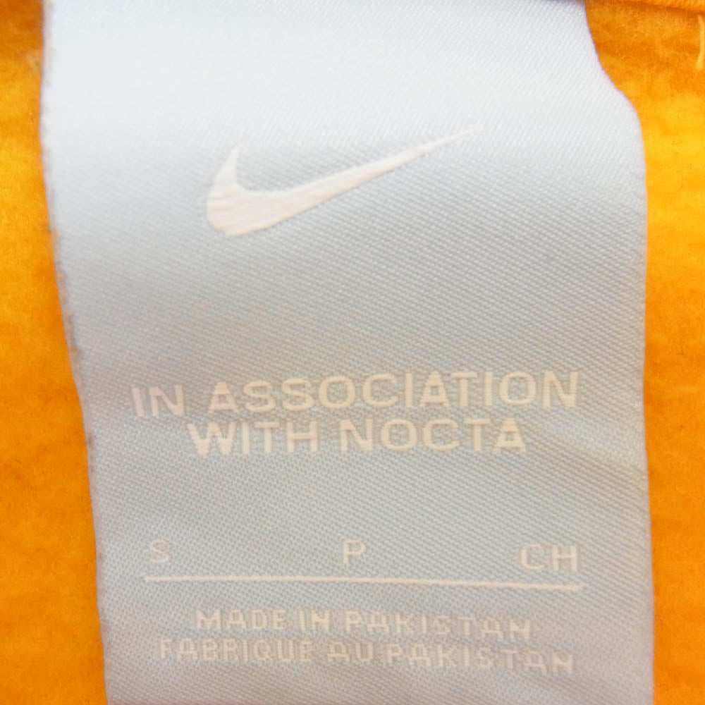 NIKE ナイキ 20AW DA3920-739 × DRAKE NOCTA ドレイク ノクタ Hoodie ロゴ刺繍 プルオーバーパーカー フーディ イエロー系 S【中古】