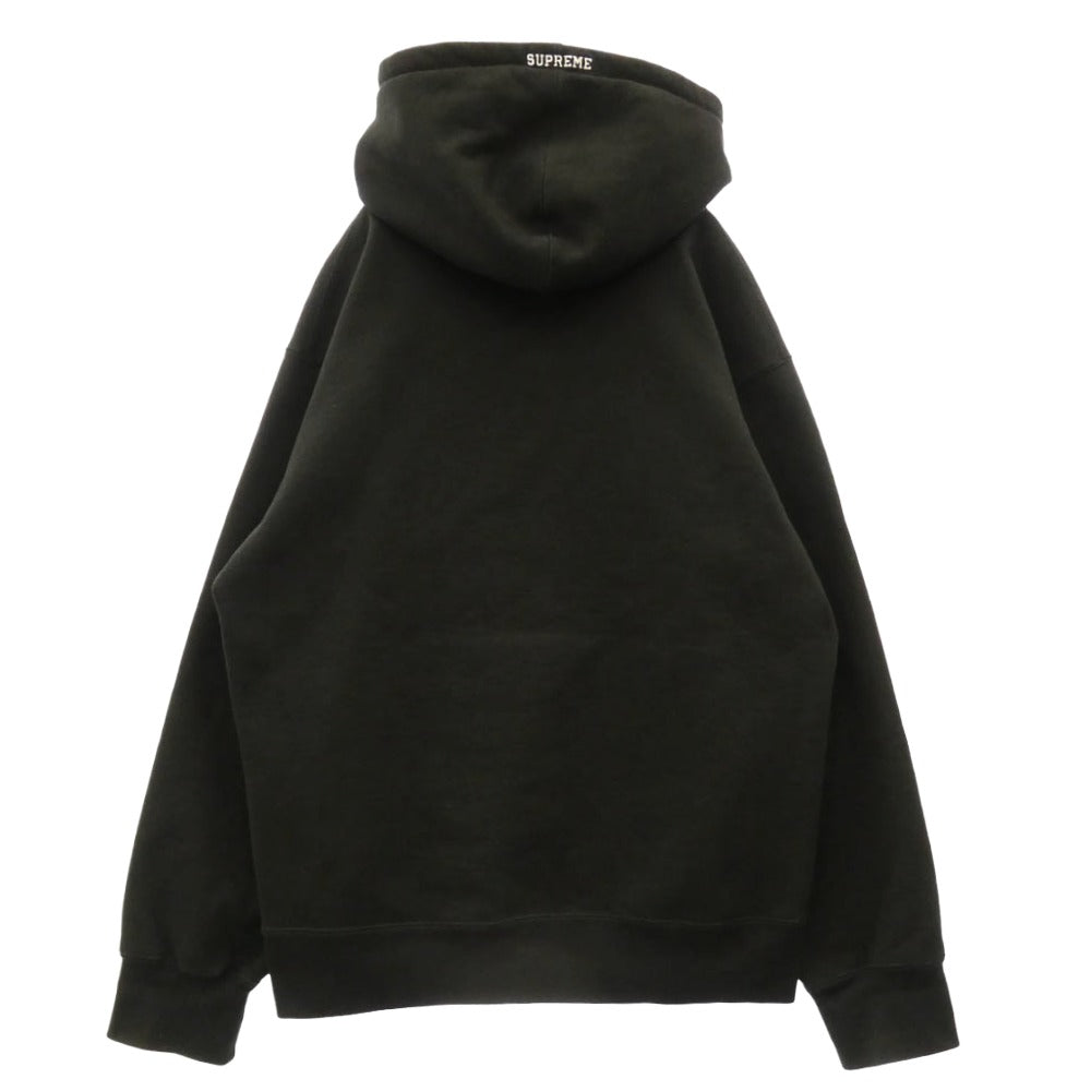Supreme シュプリーム 22AW S Logo Hooded Sweatshirt デビル ツノ Sロゴ エスロゴ刺繍 プルオーバーパーカー フーディ ブラック系 L【中古】
