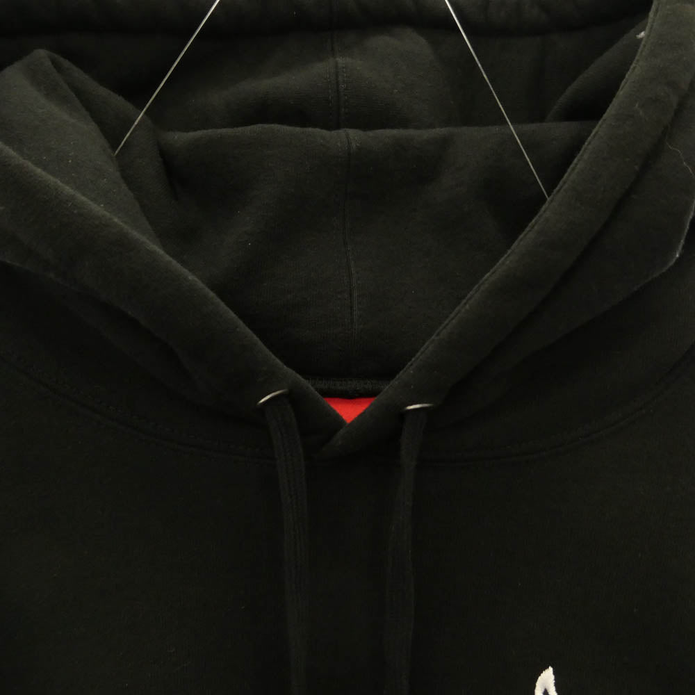 Supreme シュプリーム 22AW S Logo Hooded Sweatshirt デビル ツノ Sロゴ エスロゴ刺繍 プルオーバーパーカー フーディ ブラック系 L【中古】
