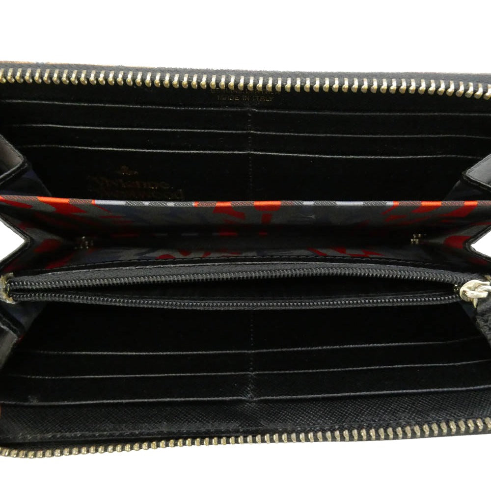 Vivienne Westwood ヴィヴィアンウエストウッド LOGOMANIA ラウンドファスナー 長財布 マルチカラー系【中古】