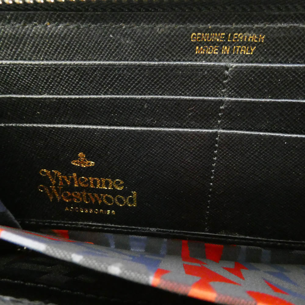 Vivienne Westwood ヴィヴィアンウエストウッド LOGOMANIA ラウンドファスナー 長財布 マルチカラー系【中古】