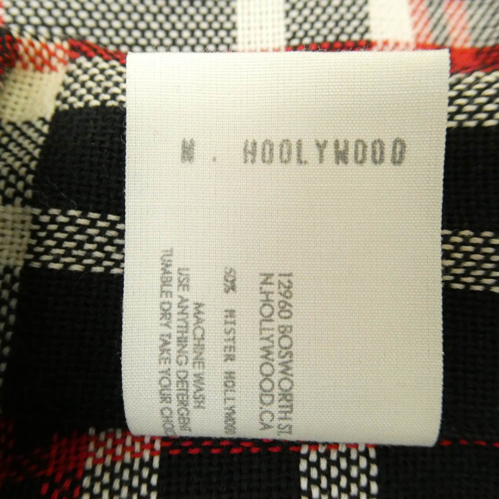 N.HOOLYWOOD エヌハリウッド UNDERCOVER アンダーカバー 20SS 1201-sh10-069 REBEL FABRIC BY UNDERCOVER S/S BIG SHIRT アンダーカバー チェック ビッグ シャツ ブラック系 38【中古】
