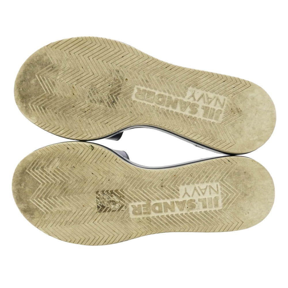JIL SANDER ジルサンダー NAVY ネイビー 厚底 サンダル ネイビー系 36【中古】