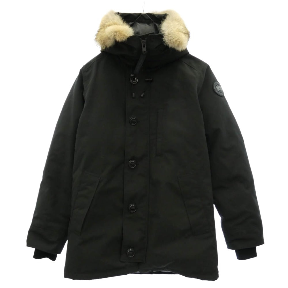 CANADA GOOSE カナダグース 3426MB サザビーリーグタグ CHATEAU PARKA BLACK LABEL HERITAGE シャトー パーカー ブラックレーベル ヘリテージ コヨーテファー フーデッド ダウン コート ジャケット ブラック系 S/P【中古】