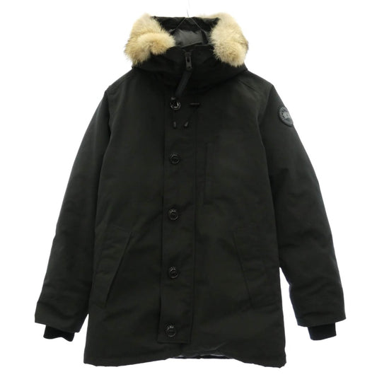 CANADA GOOSE カナダグース 3426MB サザビーリーグタグ CHATEAU PARKA BLACK LABEL HERITAGE シャトー パーカー ブラックレーベル ヘリテージ コヨーテファー フーデッド ダウン コート ジャケット ブラック系 S/P【中古】