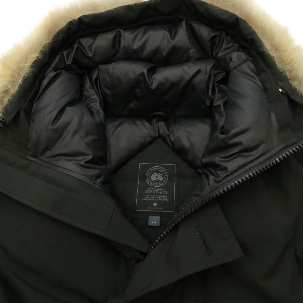 CANADA GOOSE カナダグース 3426MB サザビーリーグタグ CHATEAU PARKA BLACK LABEL HERITAGE シャトー パーカー ブラックレーベル ヘリテージ コヨーテファー フーデッド ダウン コート ジャケット ブラック系 S/P【中古】