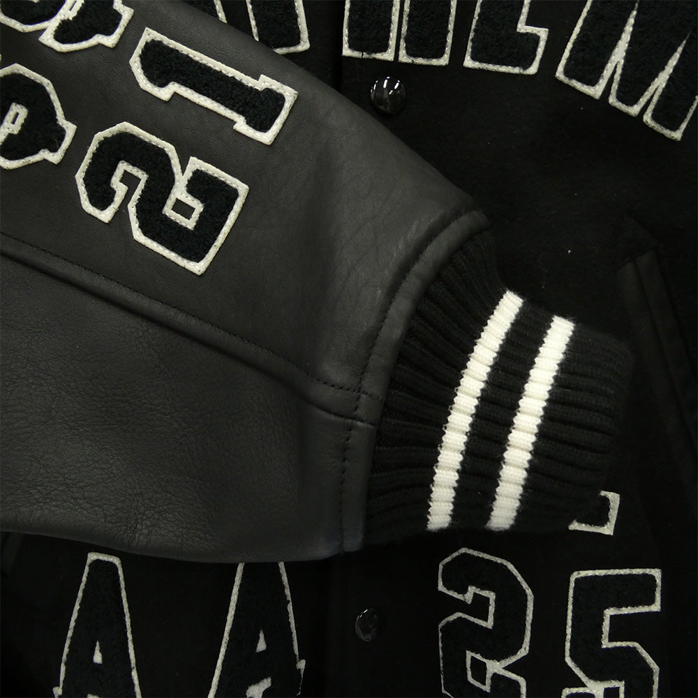 Supreme シュプリーム 25SS Praises Varsity Jacket プレイズ バーシティ ロゴワッペン スタジャン ジャケット ブラック系 S【極上美品】【中古】 Supreme シュプリーム 25SS Praises Varsity Jacket プレイズ バー