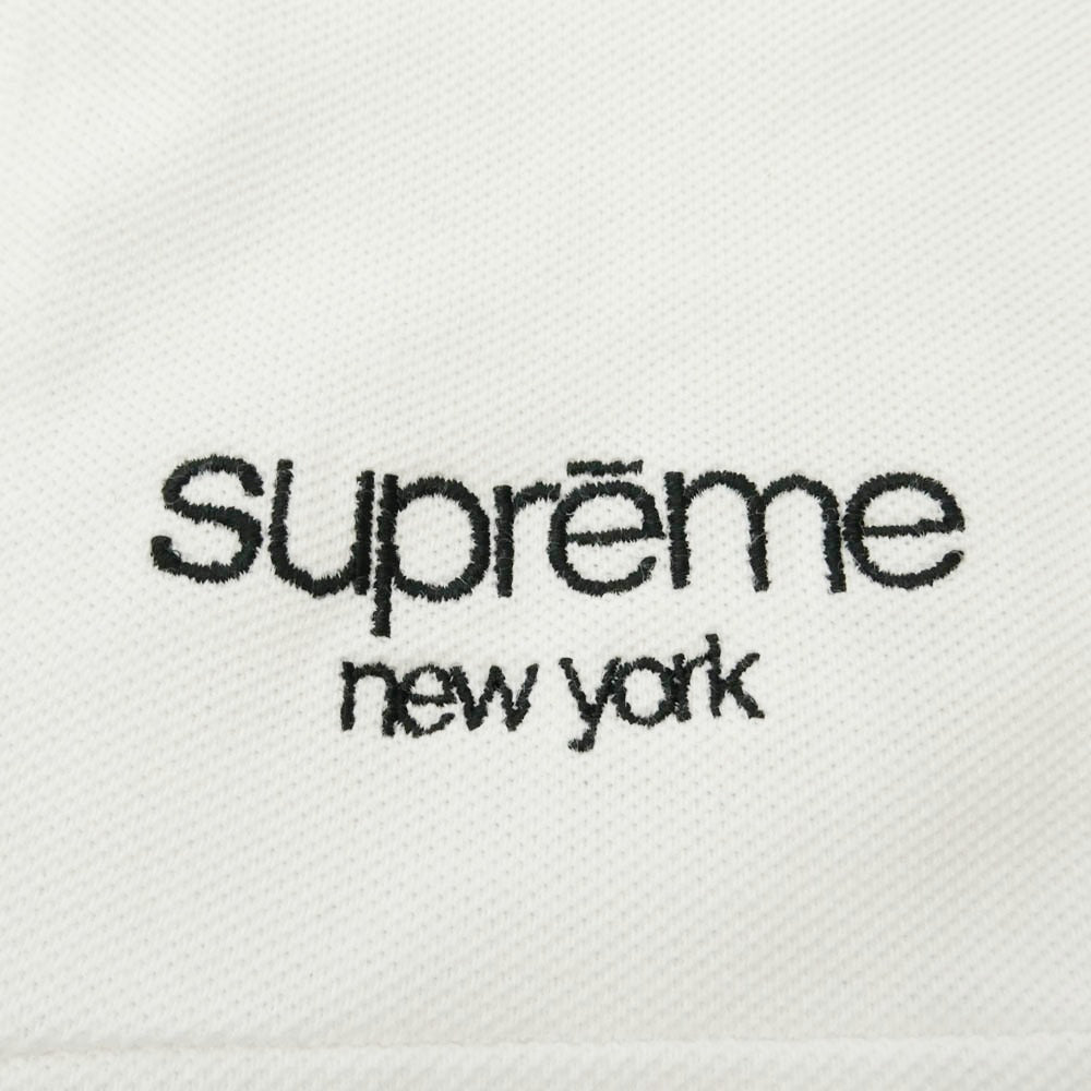 Supreme シュプリーム 18AW Patchwork Pique Tee パッチワーク ピケ クラシック ロゴ Tシャツ ホワイト系 M【中古】
