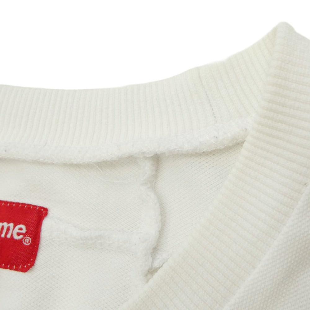 Supreme シュプリーム 18AW Patchwork Pique Tee パッチワーク ピケ クラシック ロゴ Tシャツ ホワイト系 M【中古】