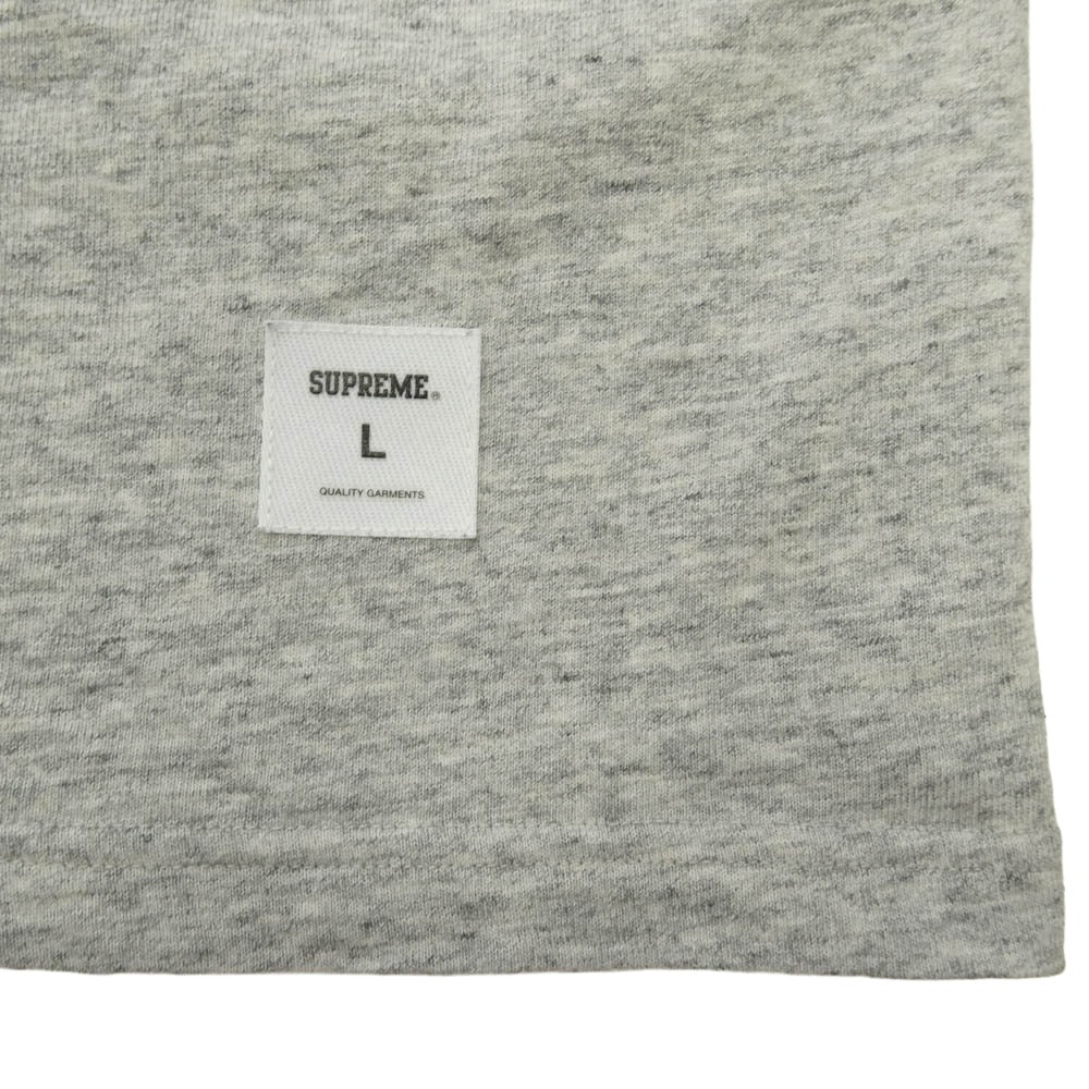 Supreme シュプリーム 25AW Collegiate Applique S/S Top カレッジ アップリケ トップ Tシャツ グレー系 L【中古】
