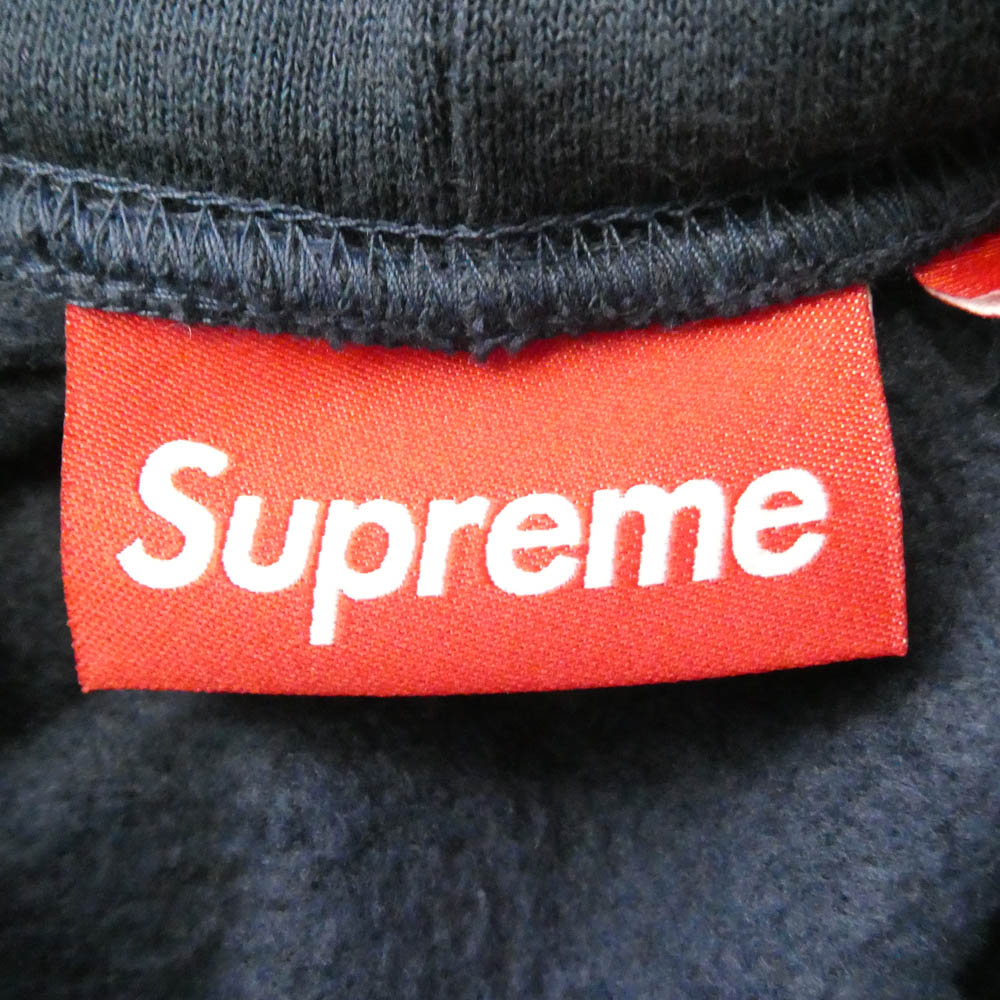 Supreme シュプリーム 26SS Classic Logo Shop Hooded Sweatshir クラシック ロゴ 刺繍 ショップ フーデッド スウェット プルオーバー パーカー フーディー ネイビー系 XL【極上美品】【中古】