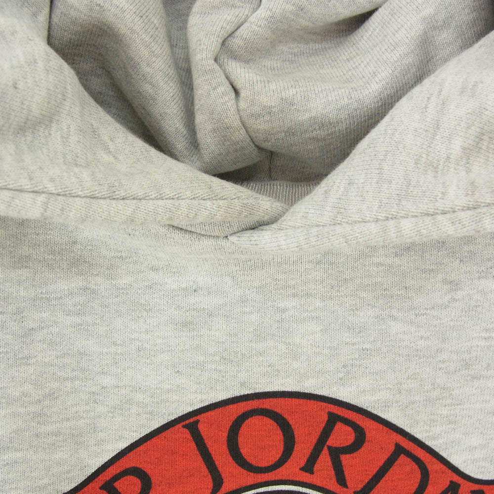 SAINT MICHAEL セントマイケル ×JORDAN BRAND ジョーダンブランド 26SS SM-MK8-0000-J02 FV4718-050 AIR JORDAN MJ SM FLC HOODIE エアジョーダン プルオーバー ウイングロゴ パーカー フーディー グレー系 M【極上美品】【中古】