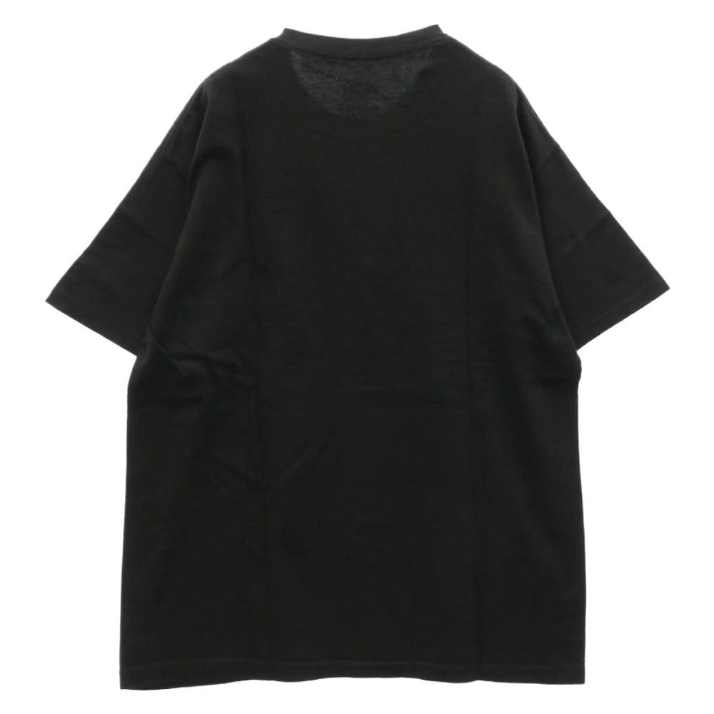 PORKCHOP ポークチョップ MASSES マシス 25SS x MASSES マシス T-SHIRT BEAR ベア プリント 半袖 Tシャツ ブラック系 L【極上美品】【中古】