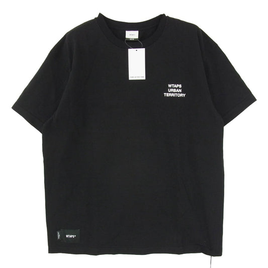 WTAPS ダブルタップス 24SS 241ATDT-STM05S Wut Plain SS Cotton プリント 半袖 Tシャツ ブラック系 X2【美品】【中古】