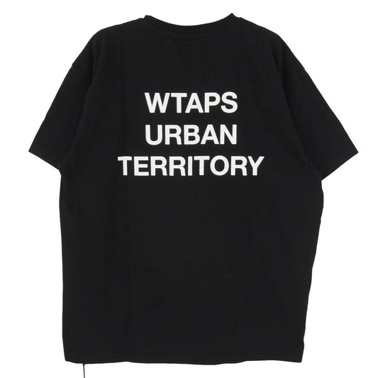 WTAPS ダブルタップス 24SS 241ATDT-STM05S Wut Plain SS Cotton プリント 半袖 Tシャツ ブラック系 X2【美品】【中古】